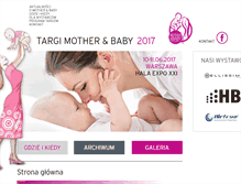 Tablet Screenshot of motherandbaby.pl